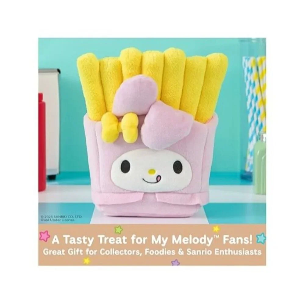 Sanrio My Melody French Fry Plush – NEW in Bag – 6” Kawaii Soft Plush – Fast Foo